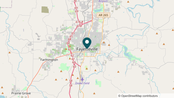 Fayetteville area map